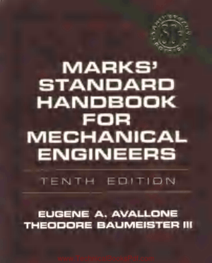 Standard Handbook for Mechanical Engineers 10th Edition