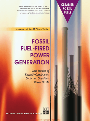 Fossil Fuel Fired Power Generation Case studies of Recently Constructed Coal and Gas Fired Power Plants