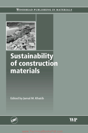 Sustainability of Construction Materials By Jamal M Khatib