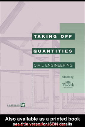 Taking Off Quantities Civil Engineering