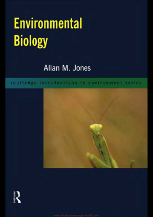 Environmental Biology By Allan M. Jones
