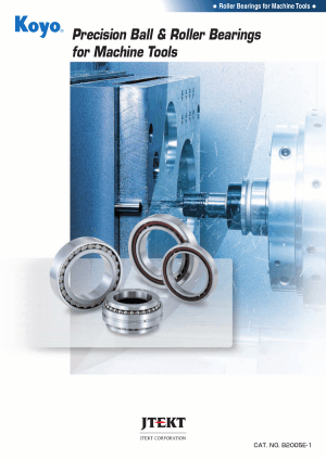 Precision Ball and Roller Bearings for Machine Tools