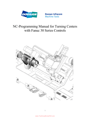 NC Programming Manual for Turning Centers with Fanuc 30 Series Controls