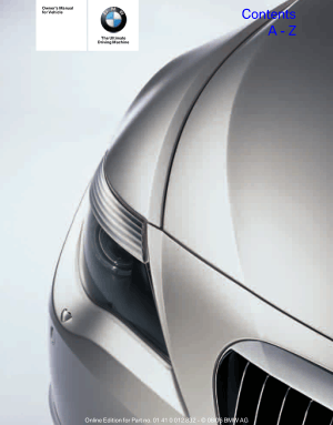 BMW 650i 2007 Owner’s Manual