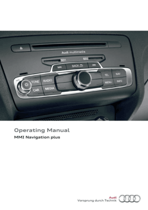 2017 Audi MMI Navigation Plus Operating Manual