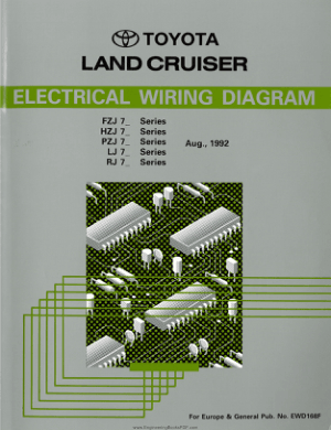 Toyota Land Cruiser Electrical Wiring Diagram 1HZ Heavy