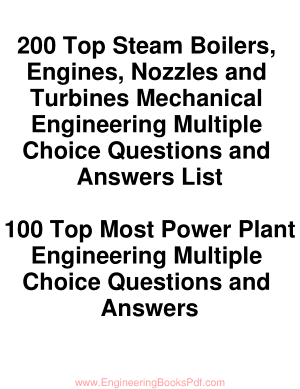 200 Top Steam Boiler and Mechanical MCQs and 100 Power Plant MCQs