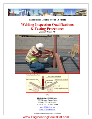 Welding Inspection Qualifications and Testing Procedures PDF Manual
