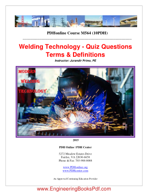 Welding Technology Quiz Questions Terms and Definitions