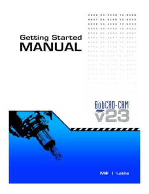BobCAD CAM V 23 Getting Started Manual