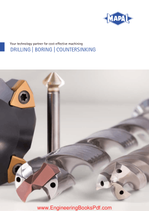 Drilling, Boring, Countersinking PDF Manual