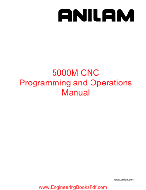 5000 M CNC Programming and Operations Manual