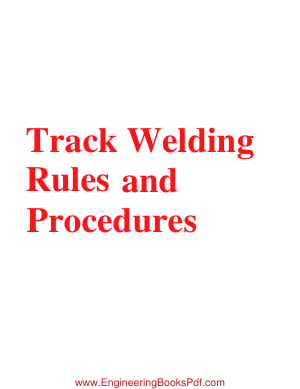 Track Welding Rules and Procedures PDF MAnual