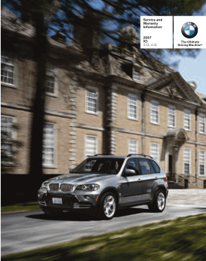 BMW 3.0i and 4.8i 2007 Owner’s Manual