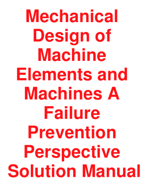 Mechanical Design of Machine Elements and Machines A Failure Prevention Perspective Solution Manual