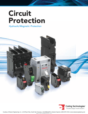 Circuit Protection Hydraulic Magnetic Protection