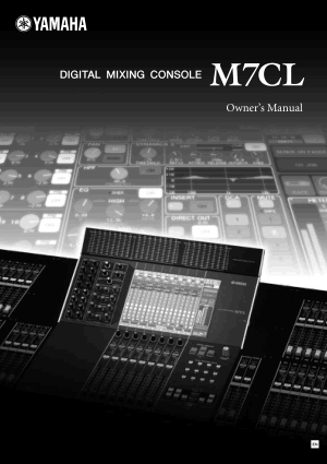 Digital Mixing Console M7CL Owner’s Manual