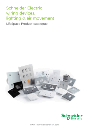Schneider Electric wiring devices lighting and air movement LifeSpace Product catalogue