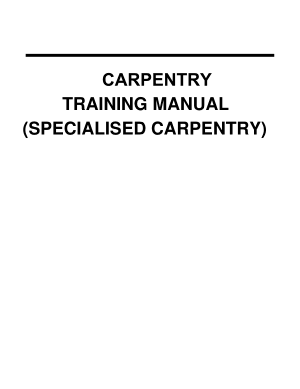 Carpentry Training Manual by Cutelariaartesanal