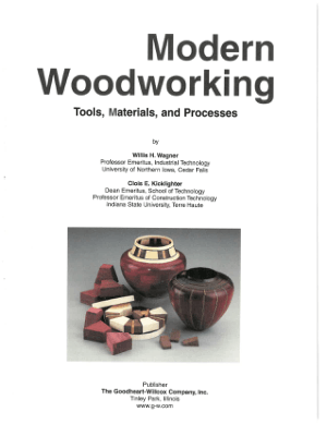 Modern Woodworking Tools Materials and Processes by Wills H. Wagner and Clois E. Kicklighter