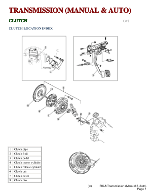Automobile Transmission Manual and Auto Clutch Location Index PDF Manual
