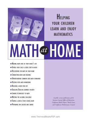 Math at home author Sonoma County Office of Education