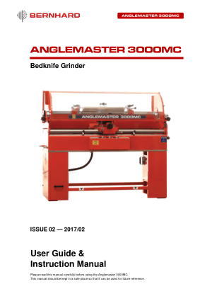 Anglemaster 3000MC User Guide and Instruction Manual by Bedknife Grinder