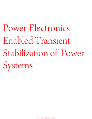 Power Electronics Enabled Transient Stabilization of Power Systems by Milos Cvetkovic