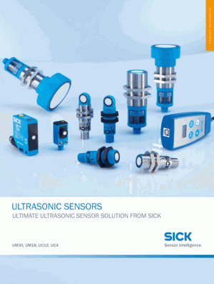 UltrasonIc Sensors UltImate UltrasonIc Sensor SolutIon from SIcK
