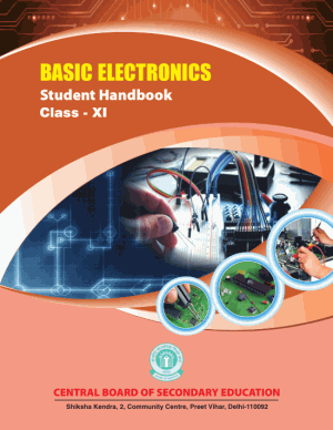 Basic Electronics Student Handbook Class XI Free PDF