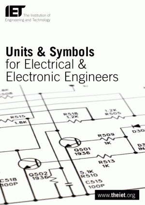 Units And Symbols For Electrical And Electronic Engineers by Theiet