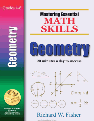 Mastering Essential Math Skills Geometry 20 Minutes a Day to Success Book 2 Middle Grades High School by Richard W. Fisher