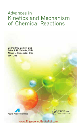 Advances in Kinetics and Mechanism of Chemical Reactions by Gennady E Zaikov DSc And Artur J M Valente PhD