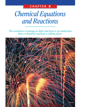 Chemical Equations And Reactions Chapter 8