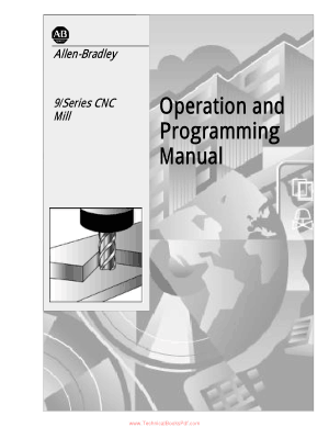 9 Series CNC Mill Operation and Programming Manual