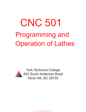 CNC 501 Programming and Operation of Lathes