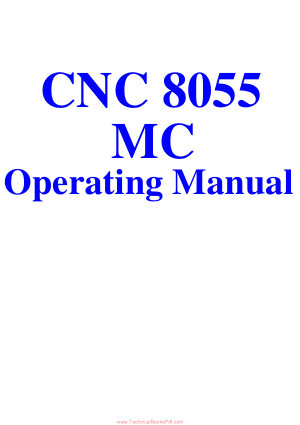 CNC 8055 MC Operating Manual