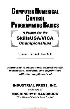 CNC Computer Numerical Control Programmig Basics