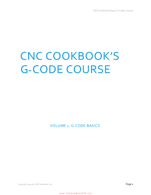 CNC Cookbook G Code Course
