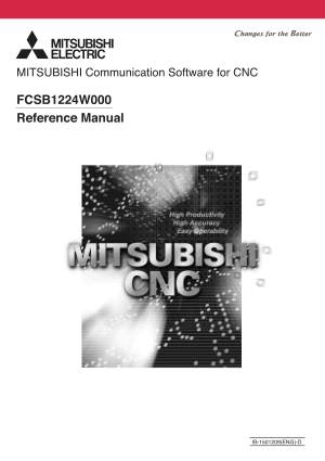 MITSUBISHI Communication Software for CNC FCSB1224W000 Reference Manual