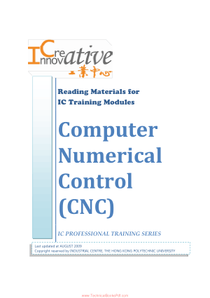 Reading Materials for IC Training Modules Computer Numerical Control CNC