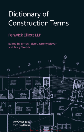 Dictionary of Construction Terms by Simon Tolson Jeremy Glover and Stacy Sinclair