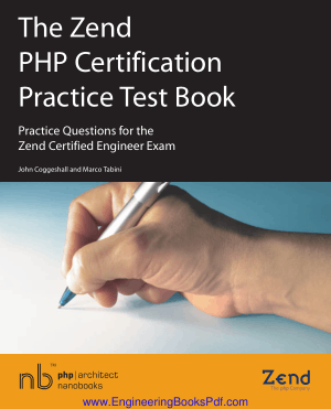 The Zend PHP Certification Practice Test Book Practice Questions for the Zend Certified Engineer Exam