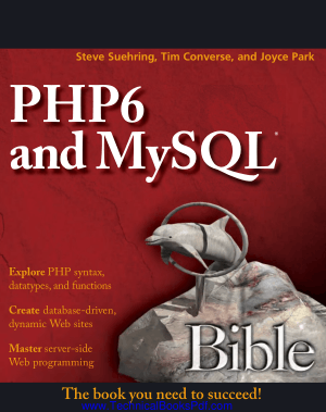 PHP6 and MySQL Bible by Steve Suehring