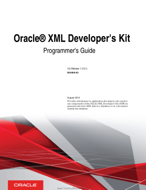 Oracle XML Developers Kit Programmers Guide