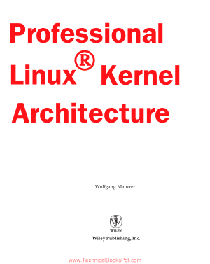 Professional Linux Kernel Architecture by Wolfgang Mauerer