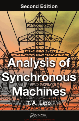 Analysis of Synchronous Machines Second Edition By T A Lipo