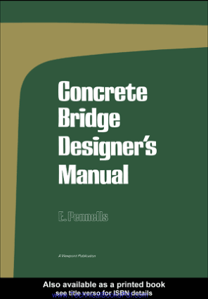 Concrete Bridge Designer s Manual