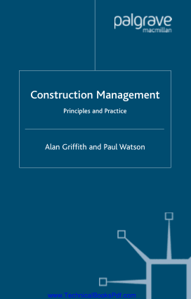 Construction Management Principles and Practice