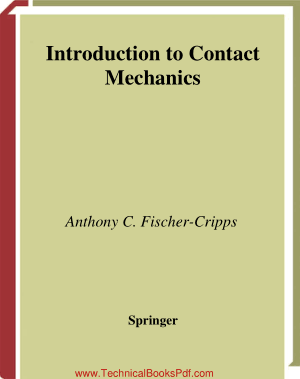 Introduction to Contact Mechanics by Anthony C Fischer Cripps